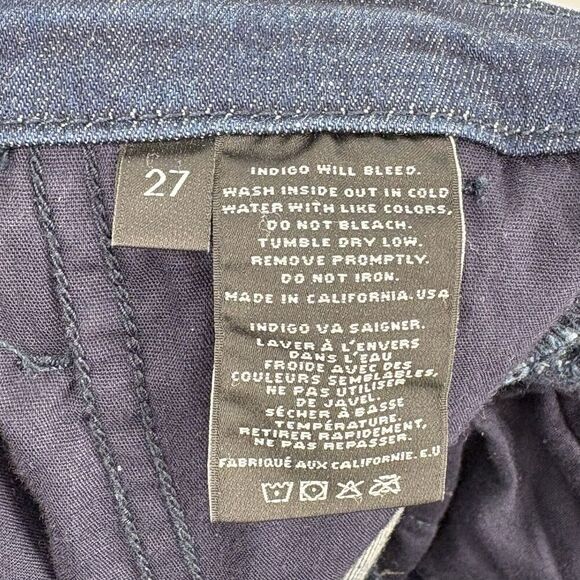 J Brand Cleo in Deluxe Mid Rise Crop Trouser Womens Tapered Ankle Jeans 27 $198 - Picture 8 of 8